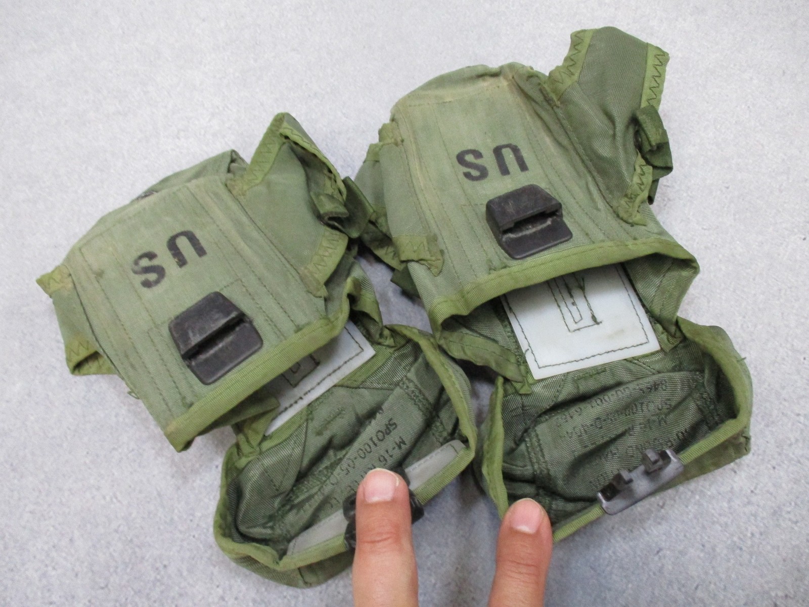 USGI ALICE LC-1 30 Round Magazine Pouch Set 2 OD Green 8465-00-001-6482 5.56/223