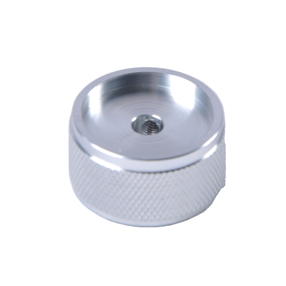 2pcs Potentiometer Volume Control Knobs Aluminum Silver 30x17mm Guitar Amp