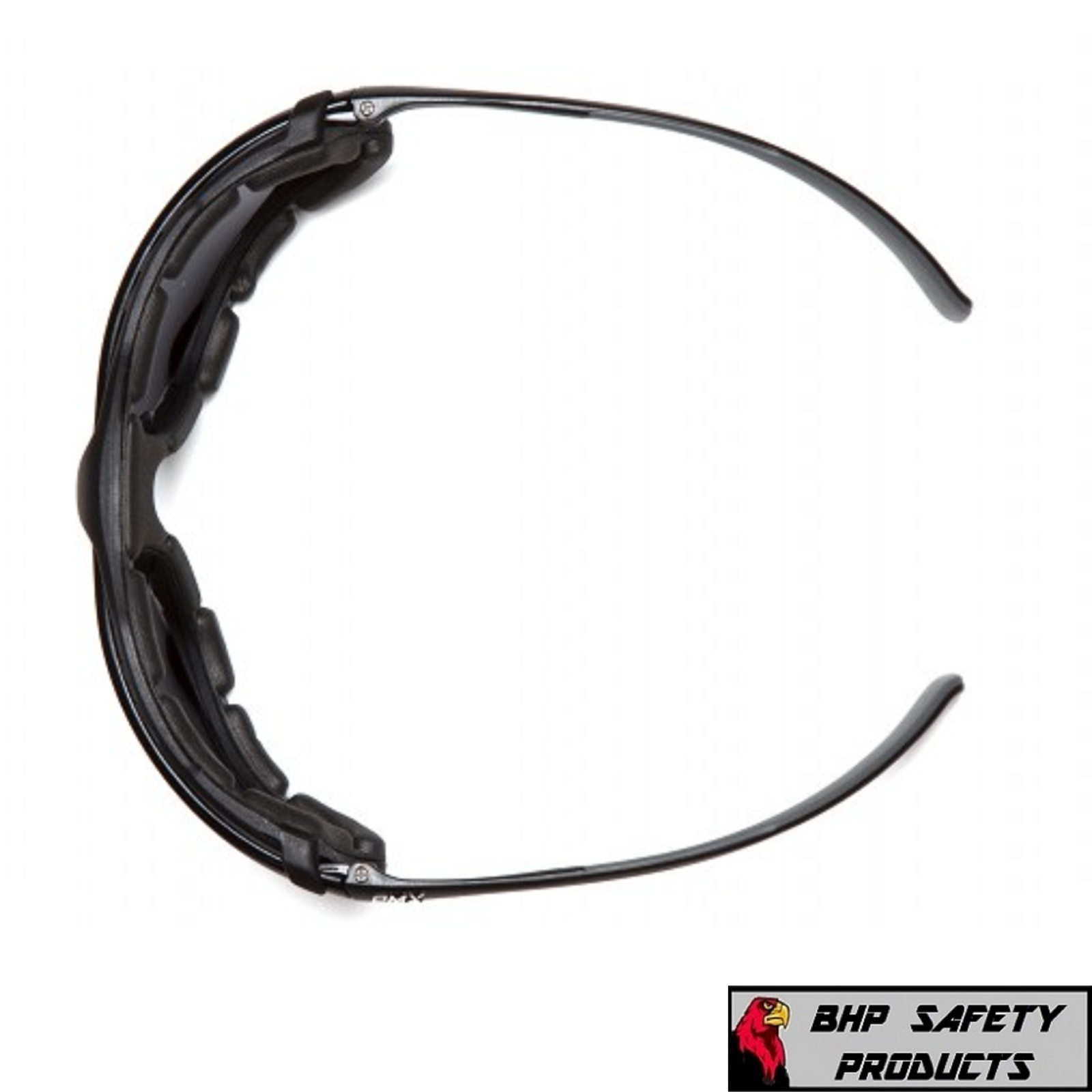 Pyramex Proximity Safety Glasses Foam Padded Black Frame Clear Anti-Fog Lens