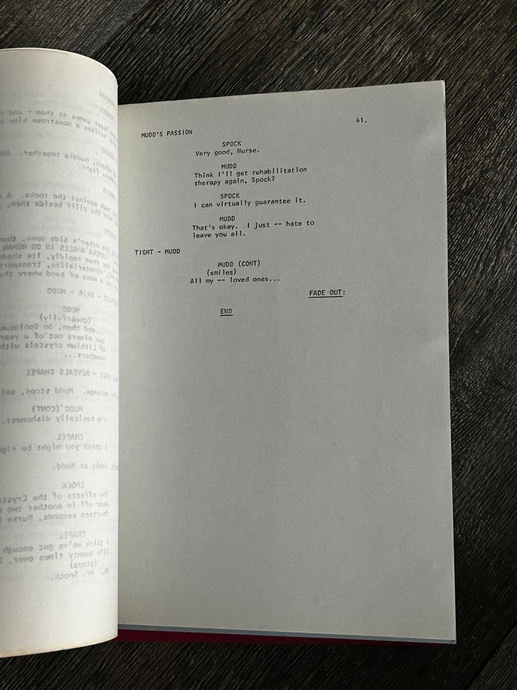 STAR TREK Script Mudd's Passion First Draft Animated Series May 4 1973 TAS
