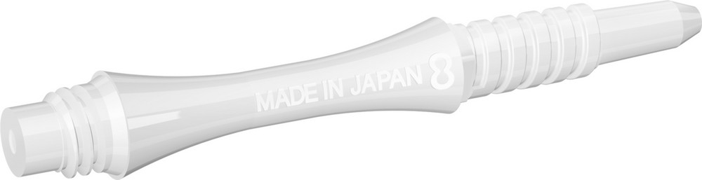 Target 8 Flight Slim White 19mm Fixed Shaft