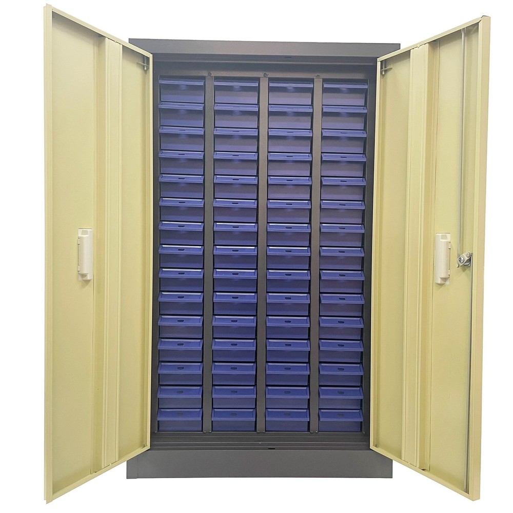 Part Cabinet with 60 Drawer Storage Shelving Bins