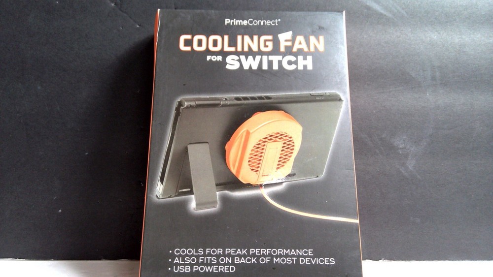 Prime Connect Cooling Fan For Nintendo Switch Orange E24