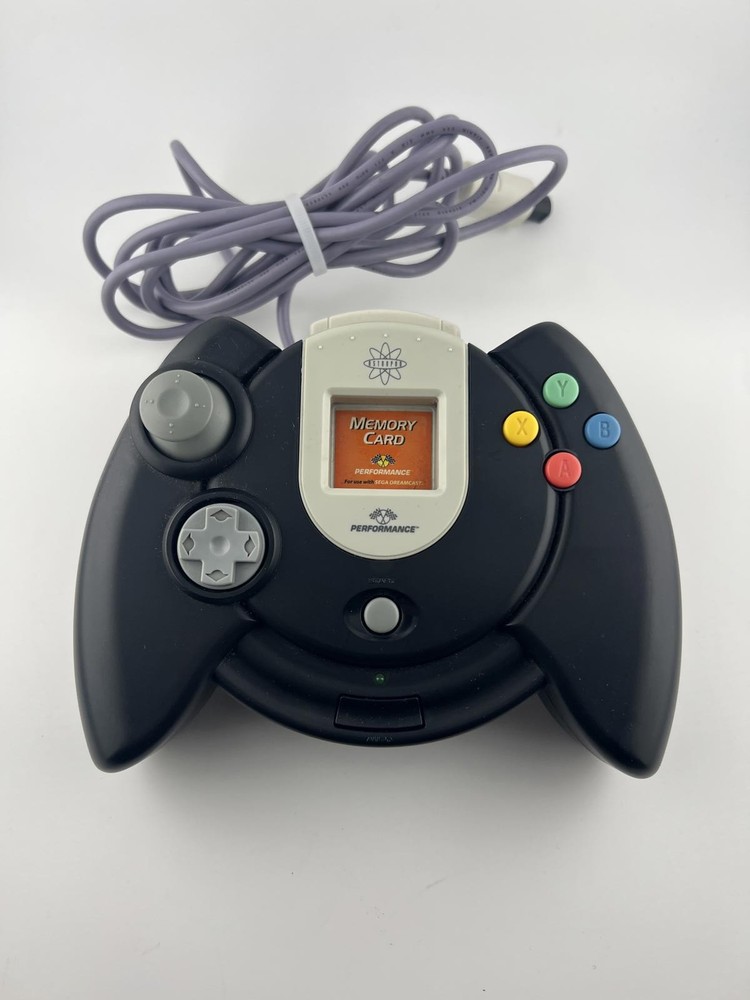 Performance Sega Dreamcast Controller with Memory Card Slot Wired Black Console