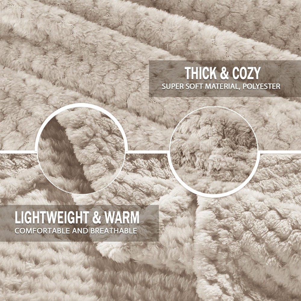 Fleece Throw Blanket Extra Large, Super Soft and Warm Blankets for Couch, Sof...