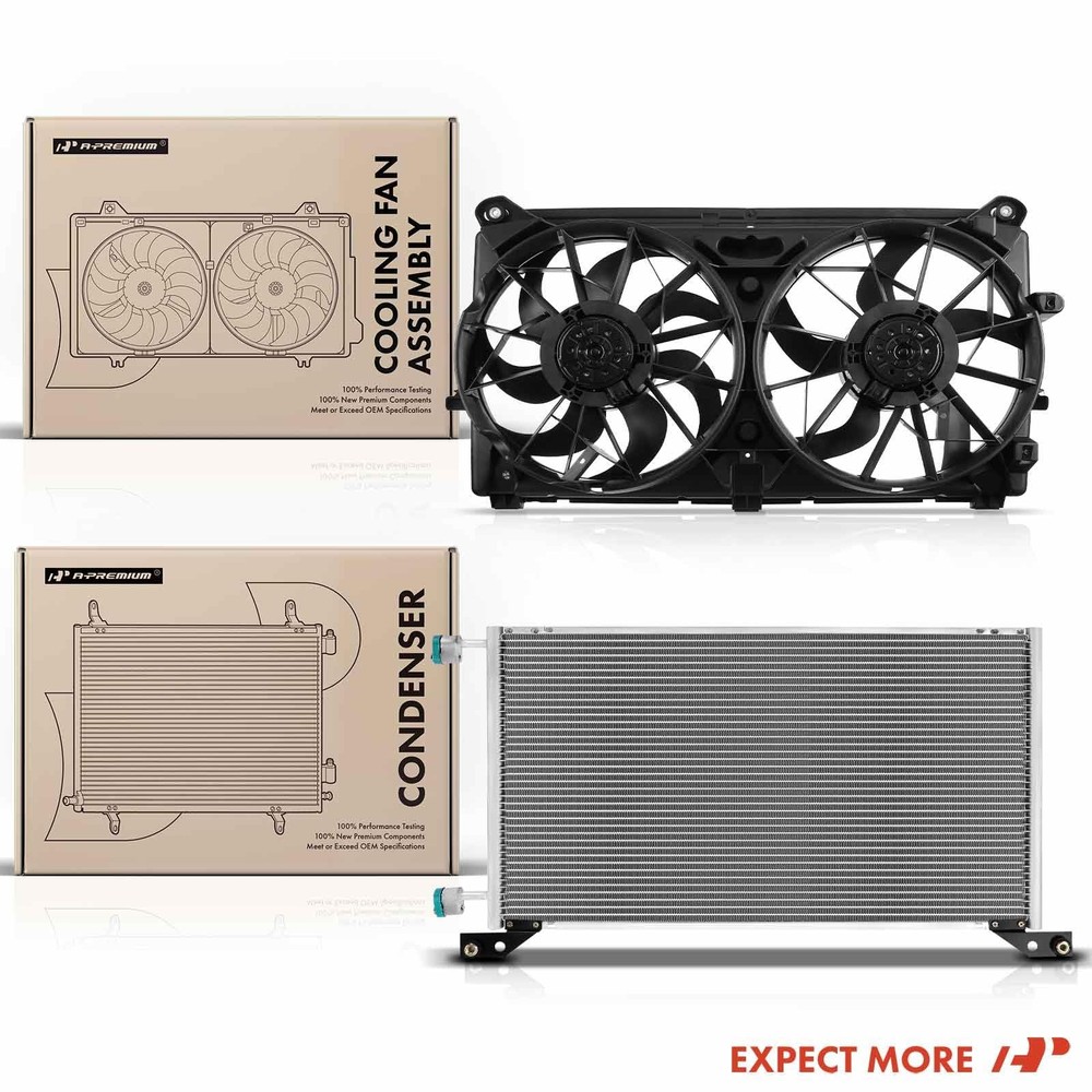 A/C Condenser Cooling Fan Assembly for Silverado 1500 2007-2013