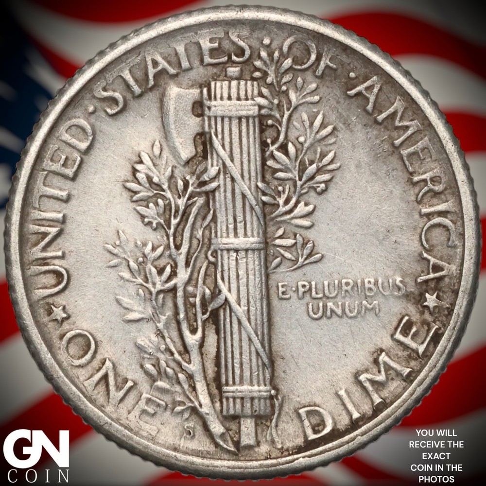 1925 S Mercury Dime A8998