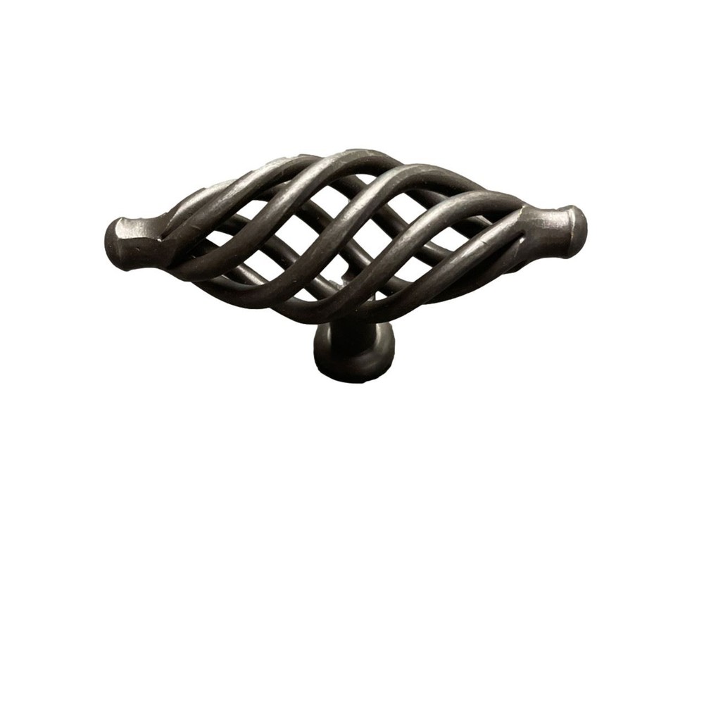 3-3/8" Birdcage Knob Wrought Iron