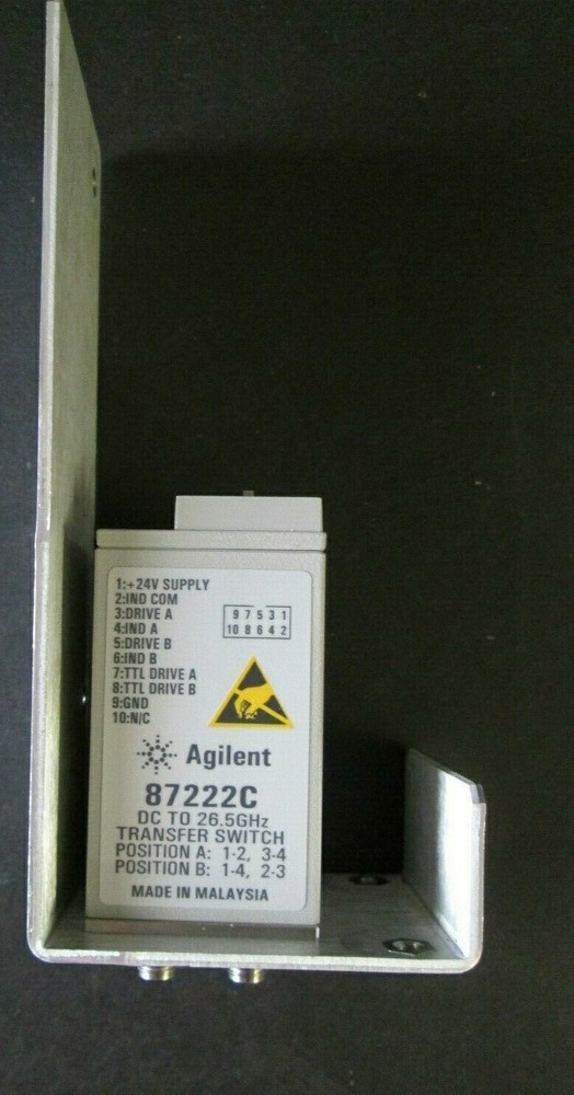 RF Switch DC - 26.5 GHz Agilent 87222C Transfer switch +bracket & control cable!