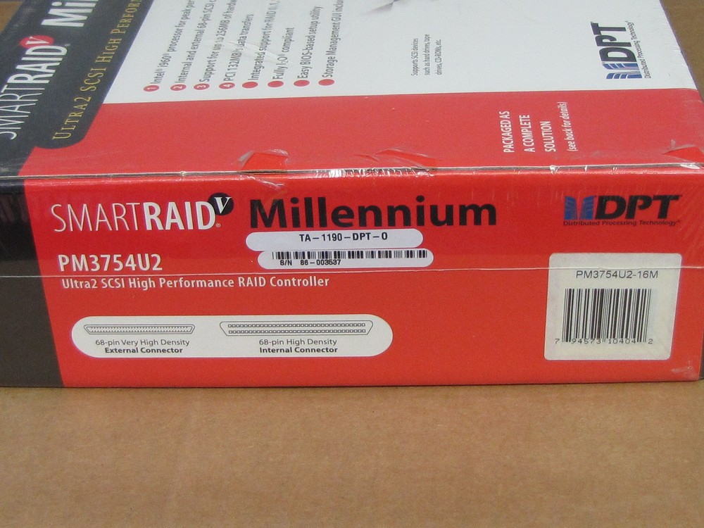 DPT PM3754U2 SmartRAID V Millennium 80MB/s SCSI High Performance RAID Controller