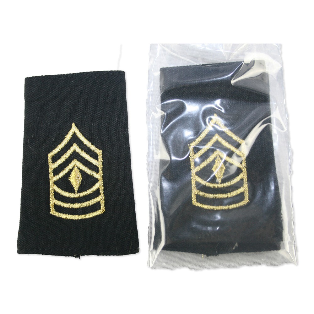 First Sergeant Rank & Grade Shoulder Mark Army Type 3, Size 2, Small
