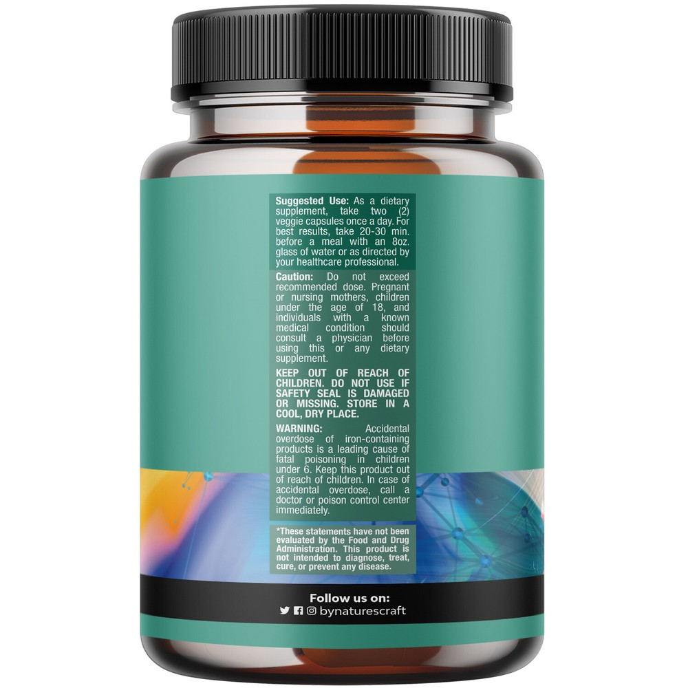 Advanced Brain Supplement for Memory and Focus - Nootropics Brain Support 60ct