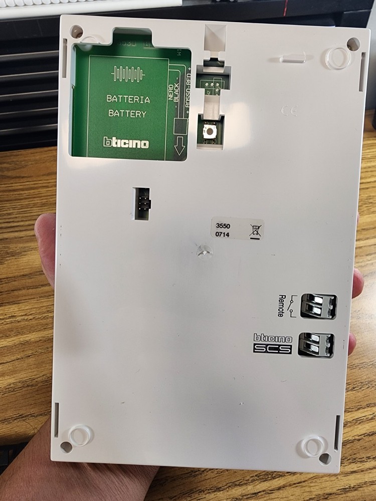 Bticino temperature regulation control unit 3550 Living