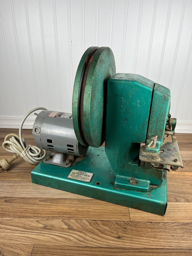 FOLEY AUTOMATIC RETOOTHER MODEL 385 . MOTOR WORKS. MISSING BELT