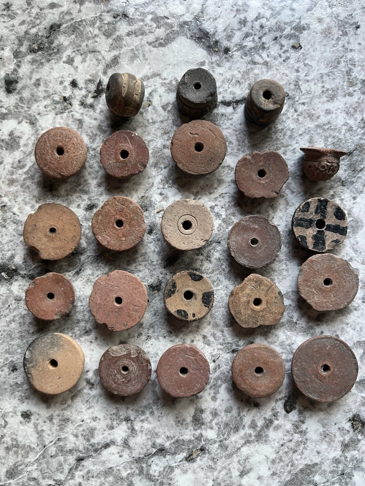 23 Teotihuacan Ancient Artifacts PreColumbian Beads Mayan Mezcala Free Shipping