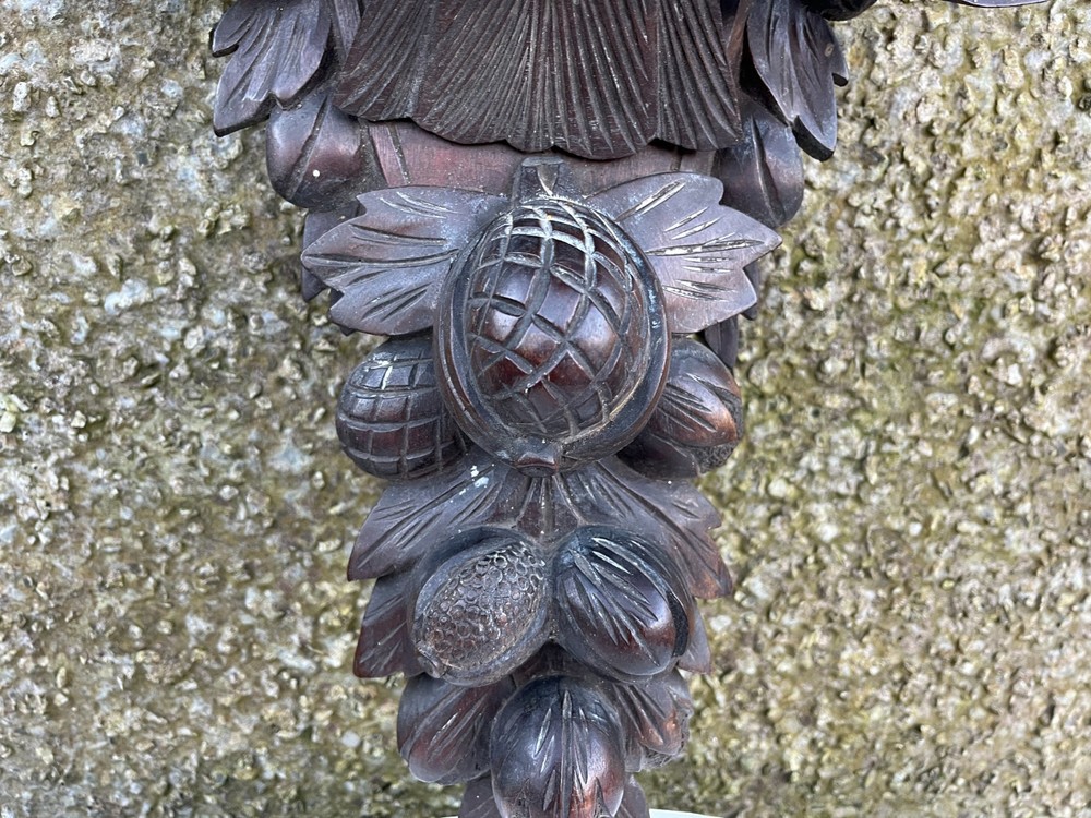 Antique Victorian Black Forest Craved Eagle Shelf.