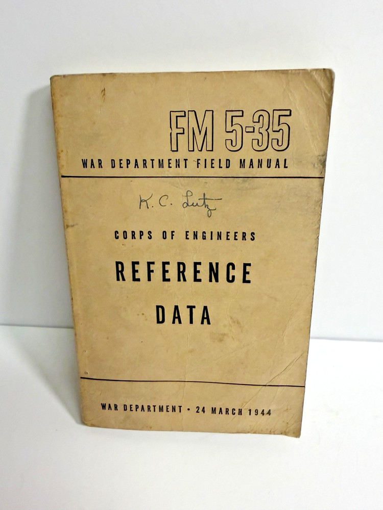 FM 5-35 Corps of Engineers Reference Data, 1944 edition