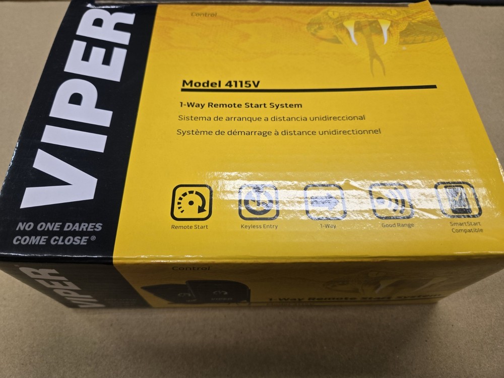 NEW Viper 4115V, 1-Way Remote Start System w/ TWO 1-Button Remotes