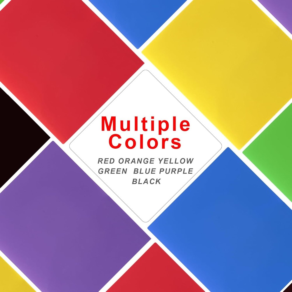 Plastic Folders with Pockets (7 Pack, Assorted Colors), 1 Set（7pack）, Rainbow