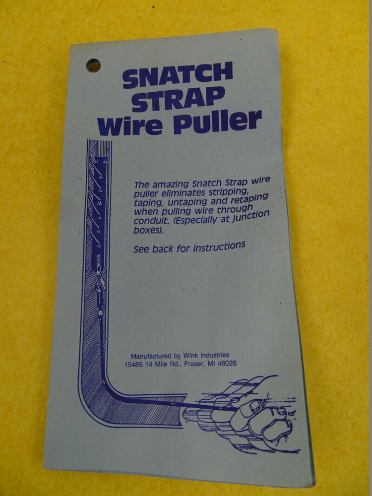 (26) Wink Industries Snatch Strap Wire Puller , 69455