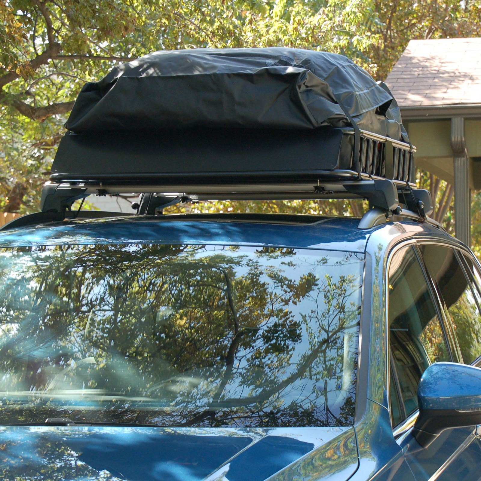 67" Roof Rack Cargo Top Luggage Holder Carrier Basket with Extension Travel NEW