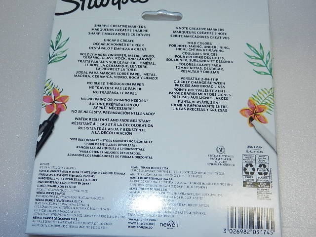 new Sharpie Creative Marker Set 10-Count Multicolor acrylic Markers chisel tip