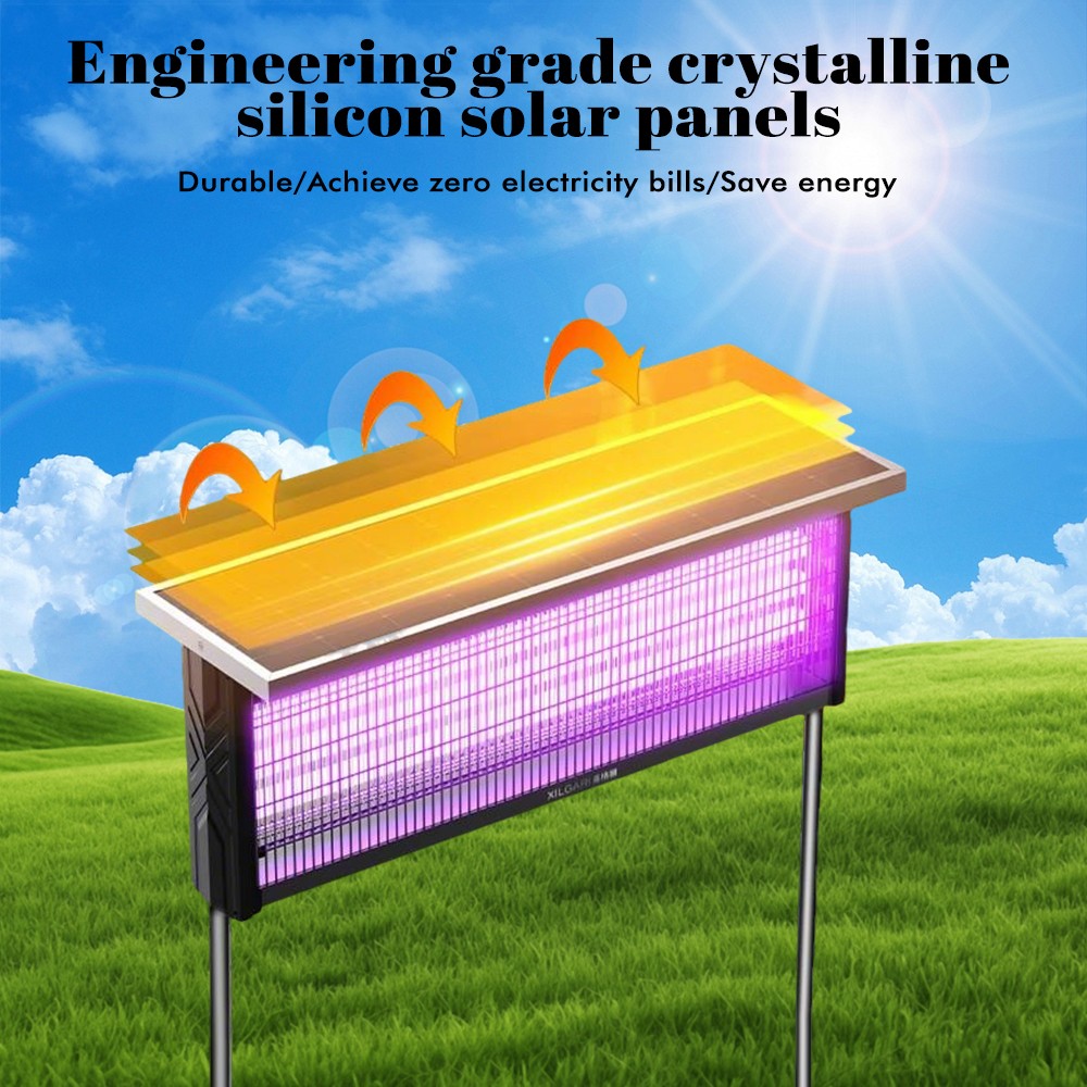 Solar Bug Zapper Indoor, Waterproof Mosquito Zapper Outdoor Solar Powered, 4500V