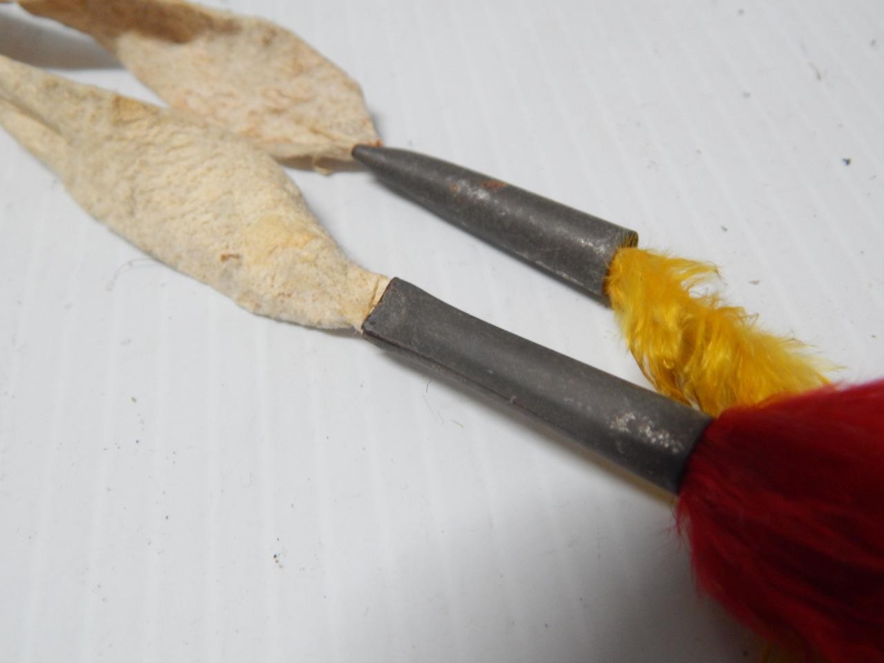 VINTAGE BEADED PLAINS INDIAN SOUTHERN CHEYENNE STONE WAR / DANCE CLUB -