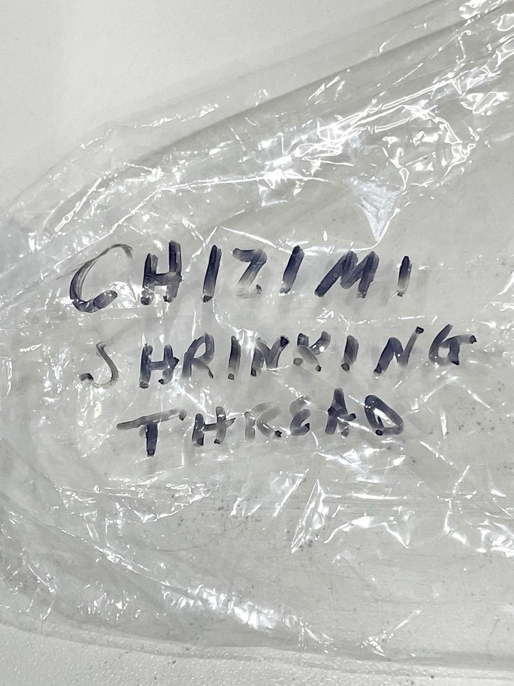 Chizimi Shrinking Thread Spool White Machine Embroidery Sewing NEW