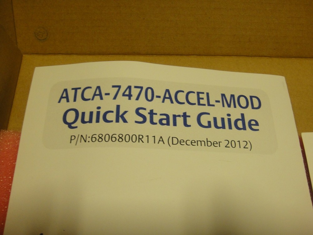 2 modules in one box ATCA 7470 Accel Mod open box