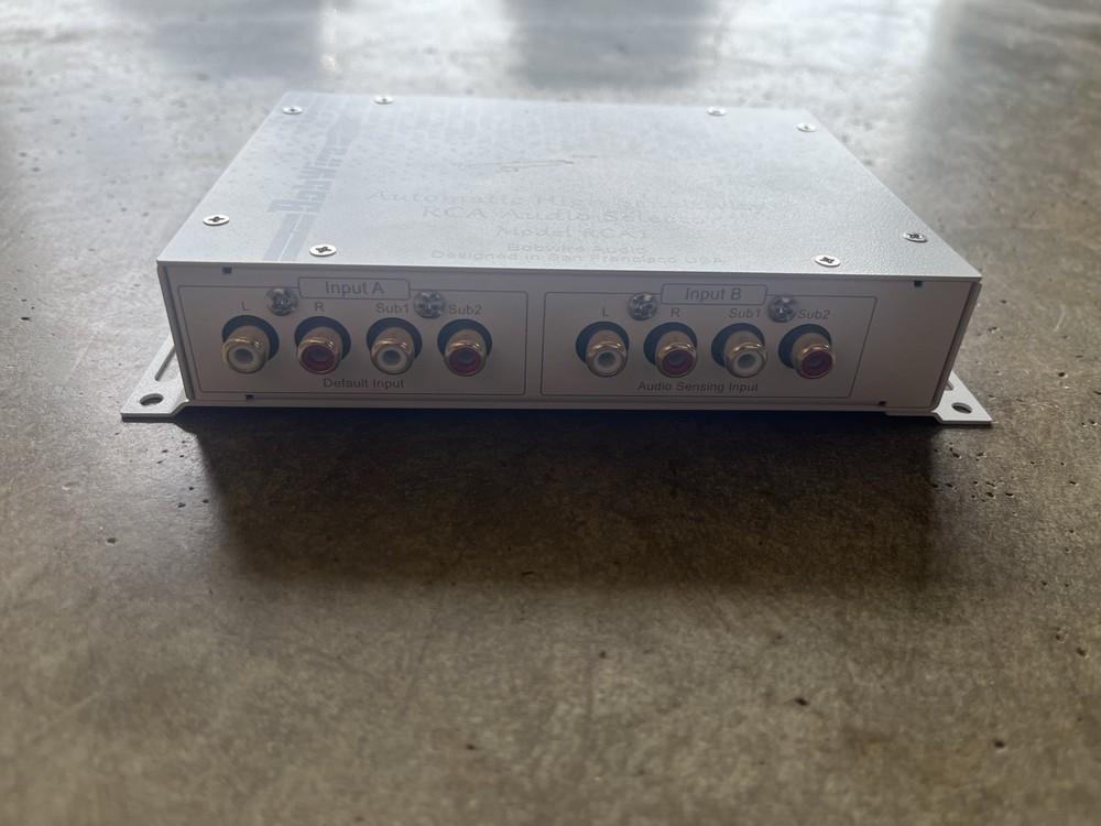 Bobwire Audio Automatic High Sensitivity RCA Audio Selector RCA1