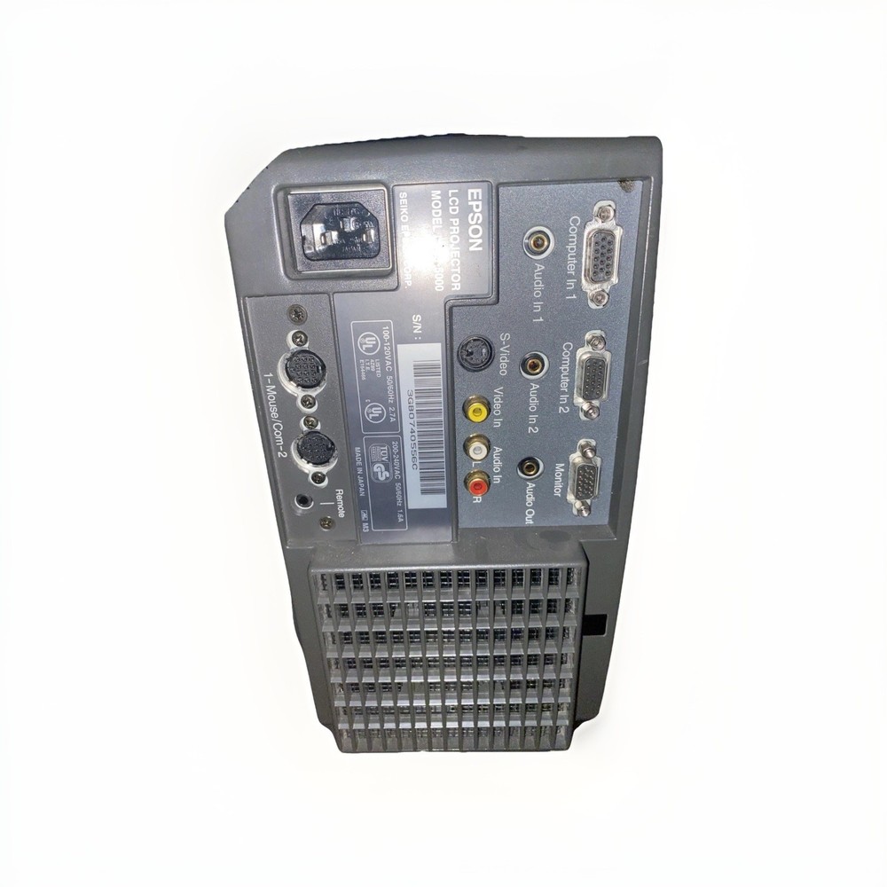 Epson ELP-5000 LCD Projector and Gray Composite Carrying Case