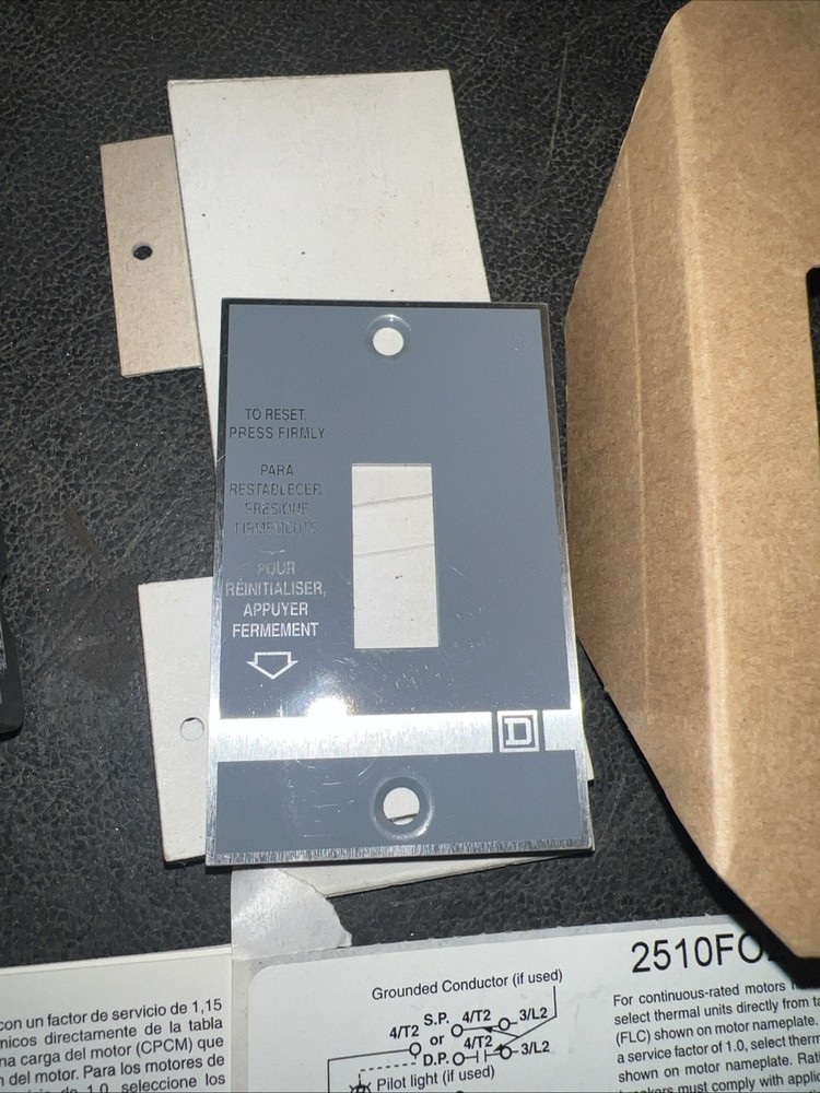 Square D 2510FO2 FHP Manual Starter
