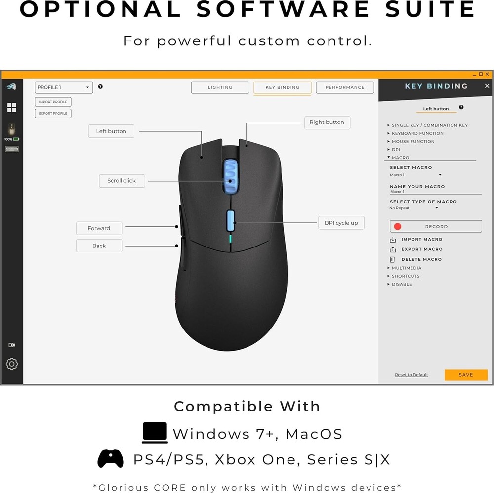🔥 Glorious Model D Pro (Glorious Forge) Vice Wireless Gaming Mouse