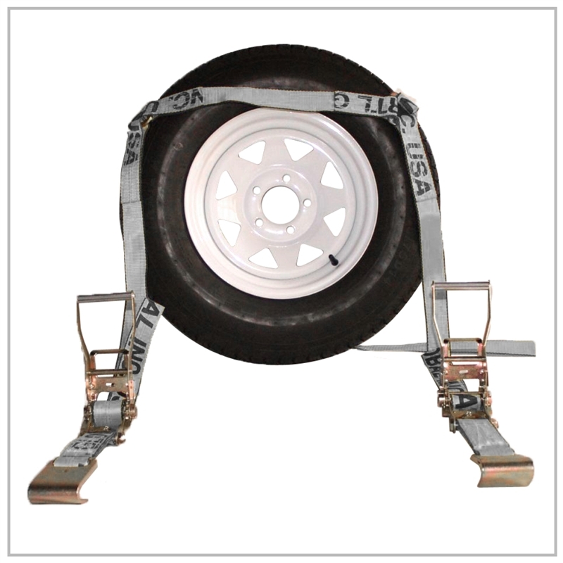 1 pc Replacement Silver Flat Bed Car Hauler Ratchet Tie Down Straps Adjustable