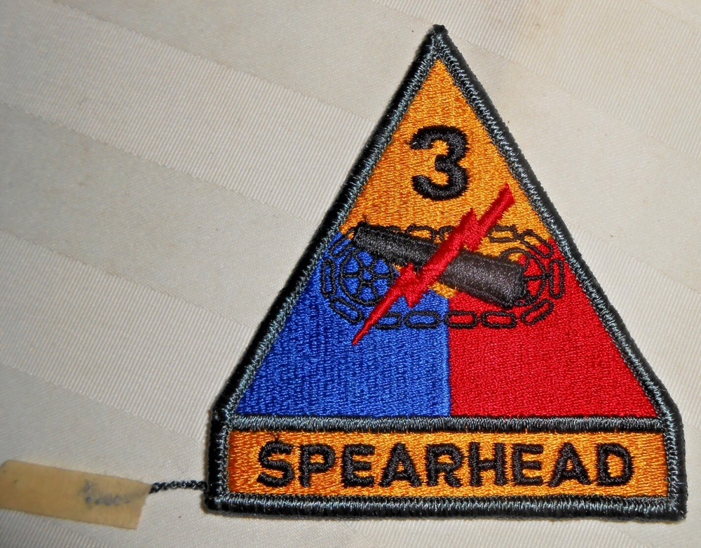 Spearhead 3 Patch 3.75" X 4" Unused
