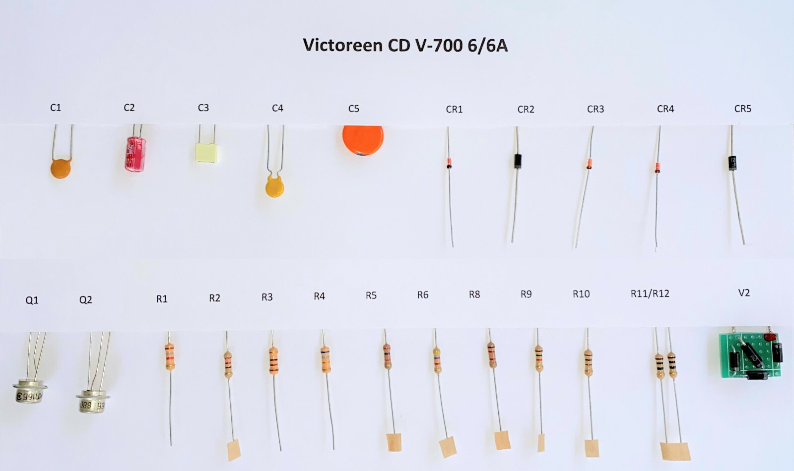 Rebuild/Repair Elec Components for Victoreen CD V-700 6/6A Geiger Counter CDV700