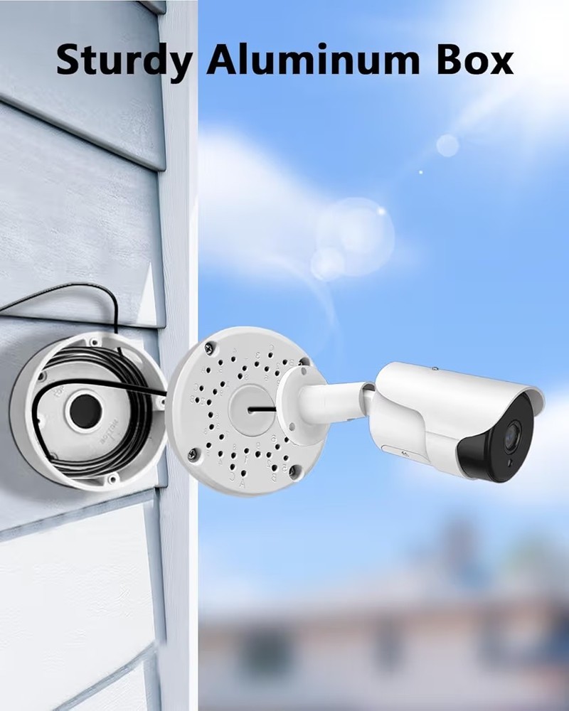 Compatible with Bullet Cameras Universal Bullet Security Camera Base Junction Bo