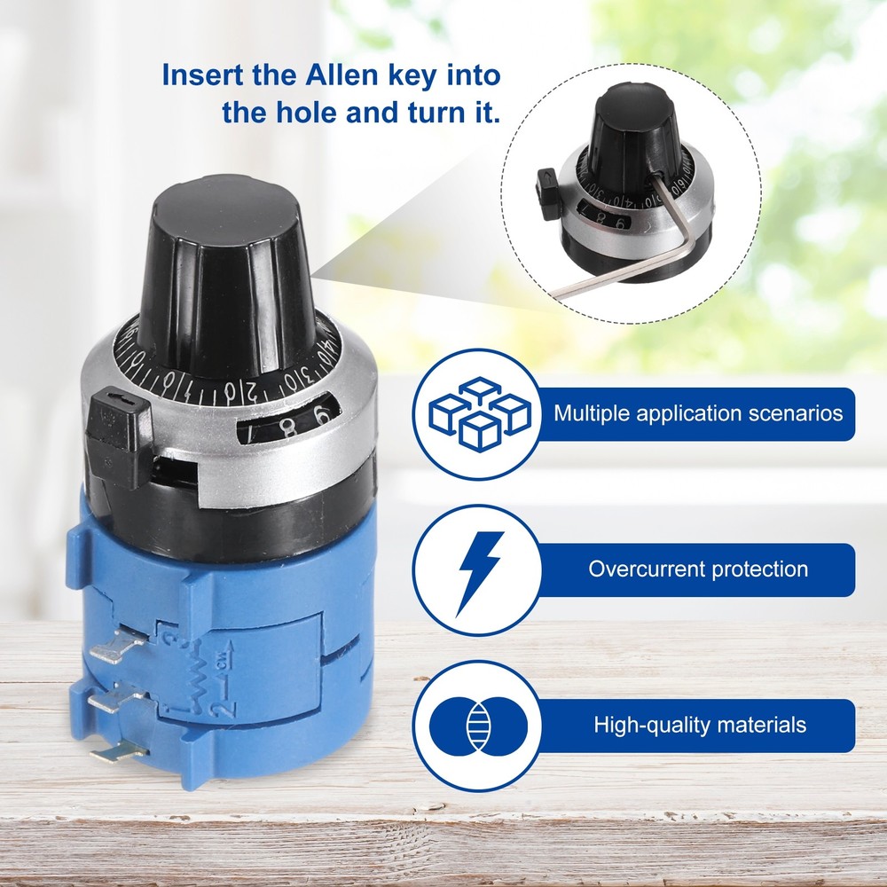2 Set 3590S-2-102L 1Kohm Precision Multi Turn Wirewound Potentiometer Type 3