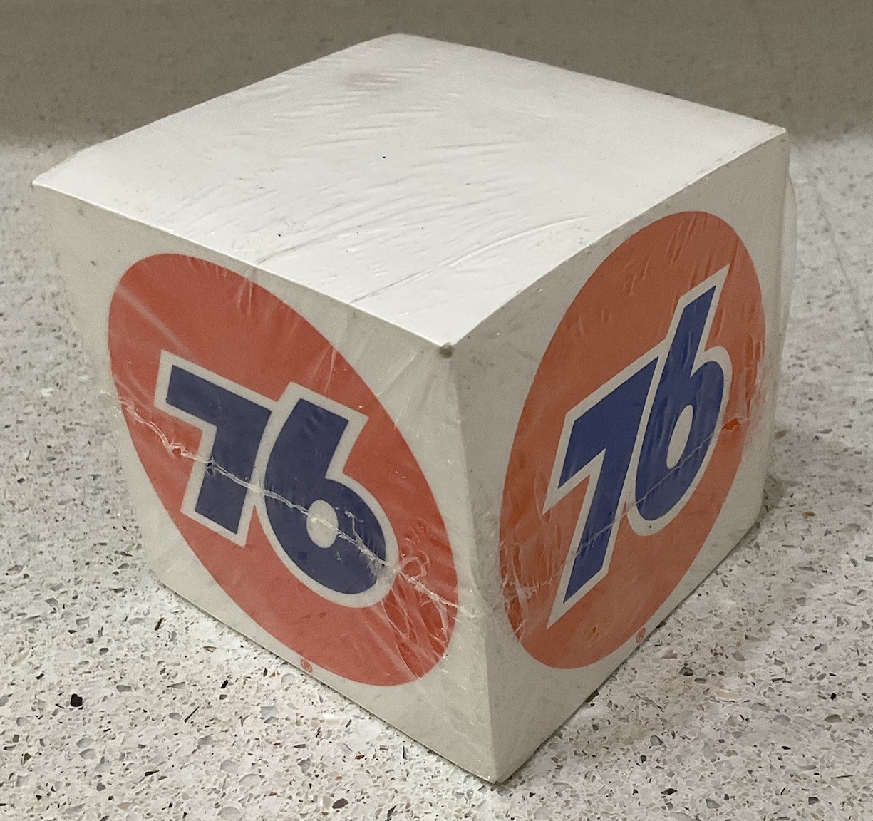 Vintage Union 76 Gasoline Cube Note Pad Brand New Sealed in Plastic