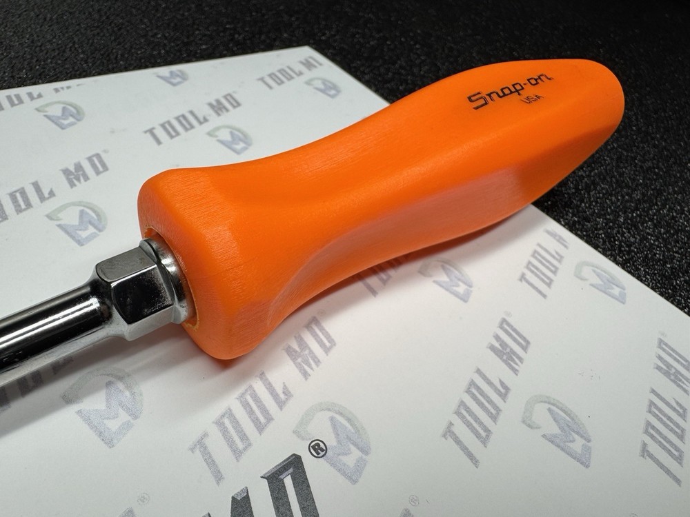 Snap-on Tools USA NOS ORANGE Hard Handle 3/8" Flat Head Screwdriver SDD8A