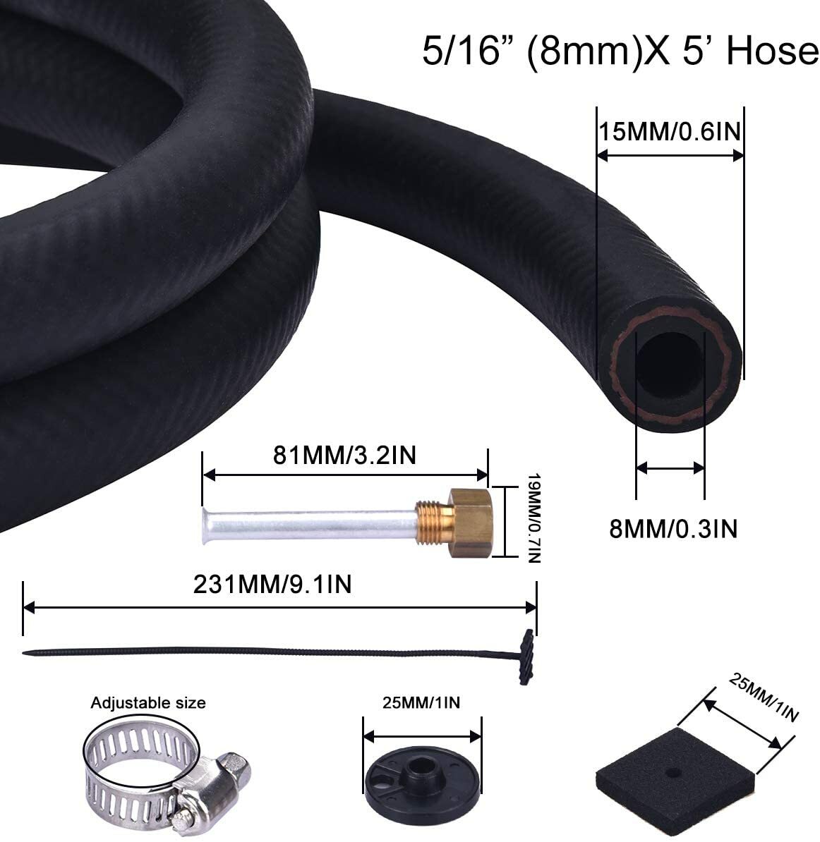 4 Rows Universal Aluminum Remote Transmission Oil Cooler Radiator Converter Kit