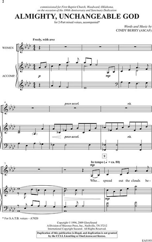 Almighty, Unchangeable God