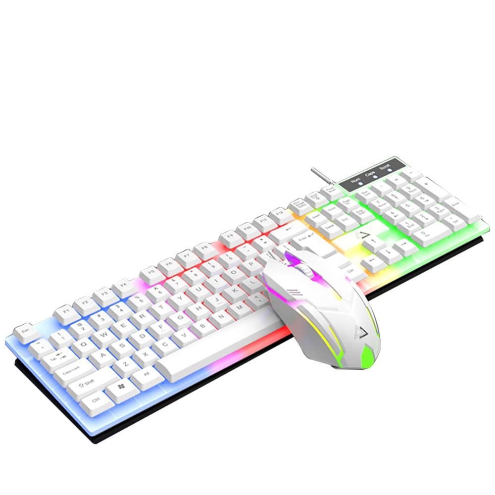 Wired Gaming Keyboard and Mouse Kit Backlit Mechanical for Computer Desktop
