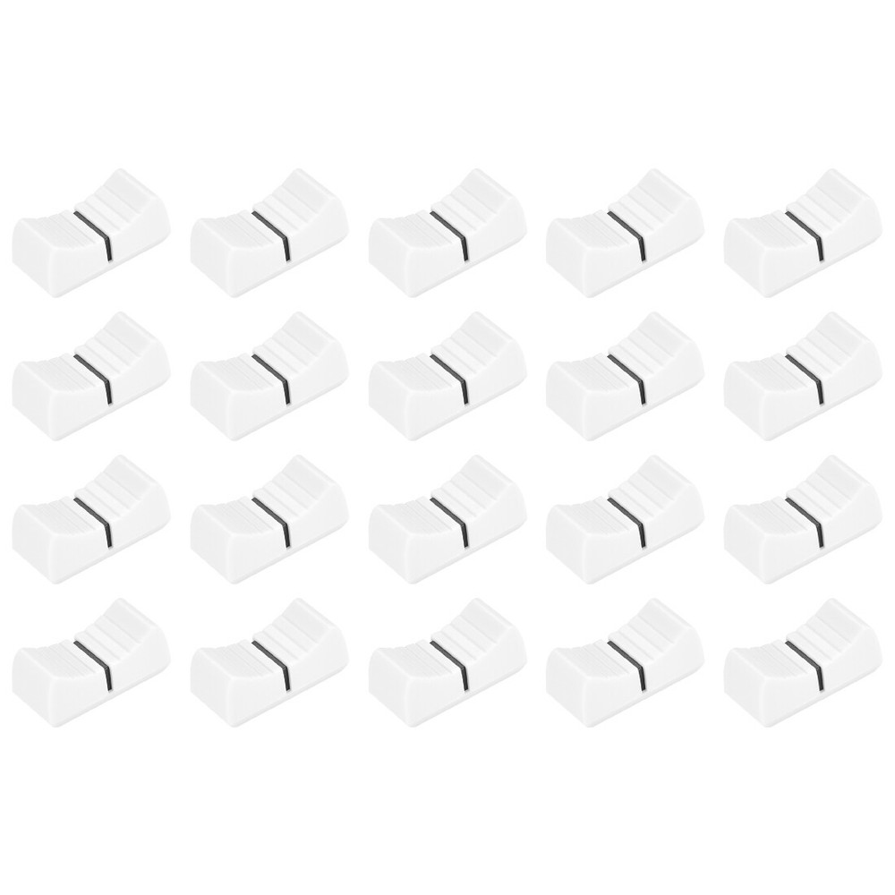 Console Mixer Slider Fader Knobs Replacement for Potentiometer Knob 20pcs