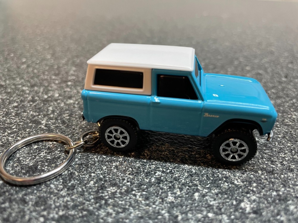 1966 Ford Bronco Keychain Custom Diecast