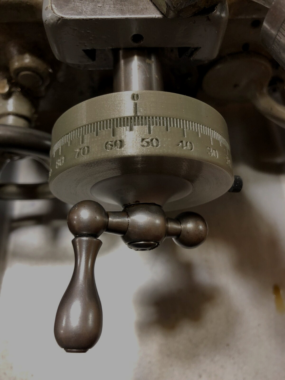 South Bend 9/10K lathe Cross Feed large 3" dial, easy read (Fits over 1.03 dial)