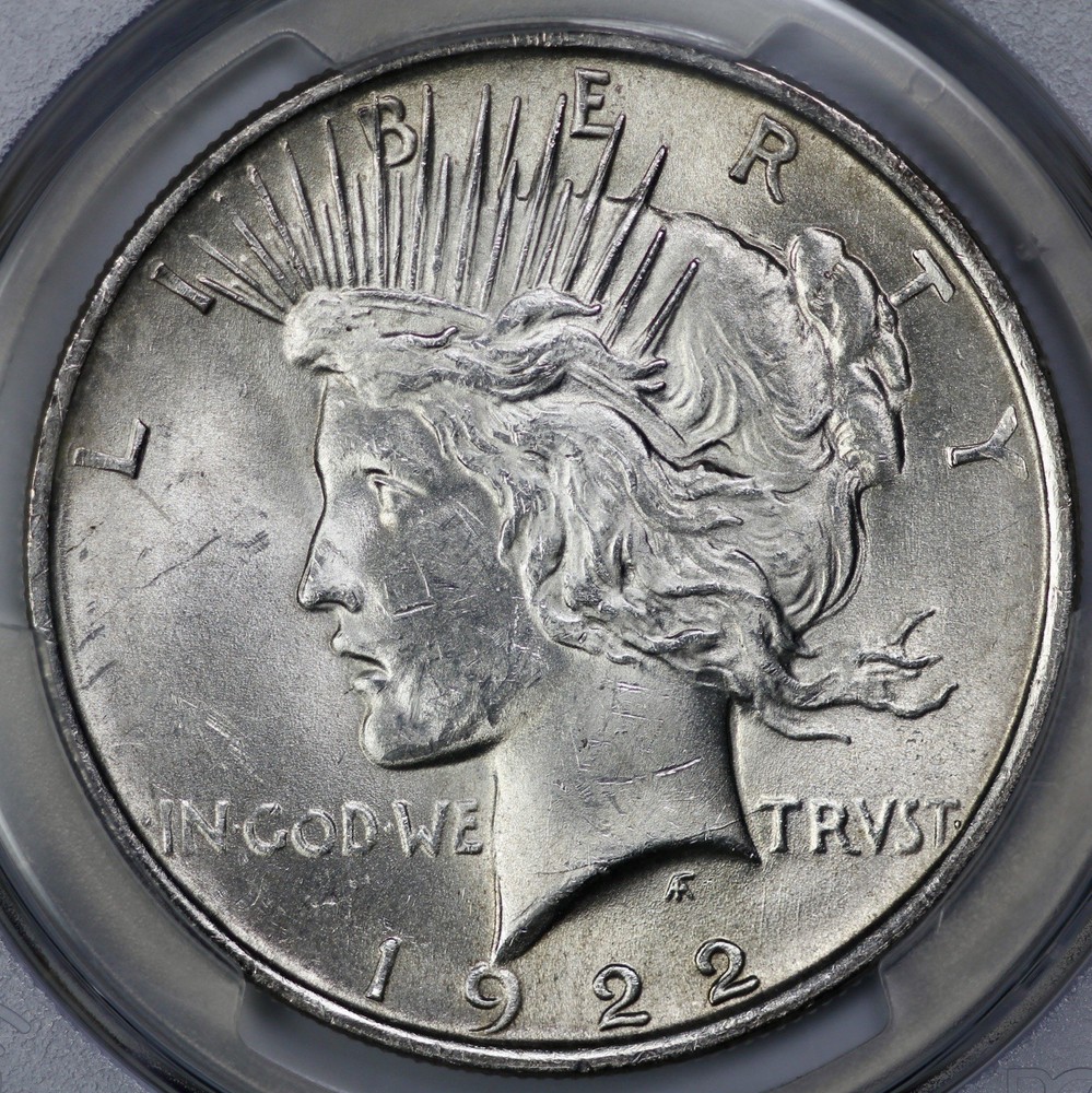 1922 Peace Silver $1 Dollar PCGS MS 63