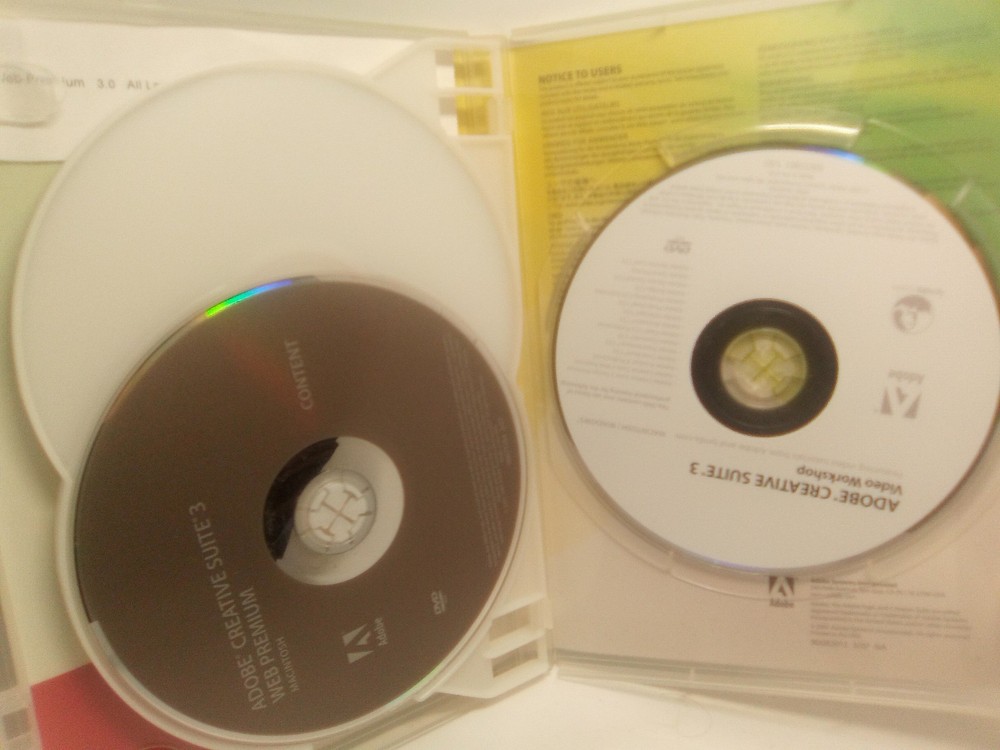 Adobe Creative Suite 3 Web Premium for Mac w/ Serial Number 3 Disc Set