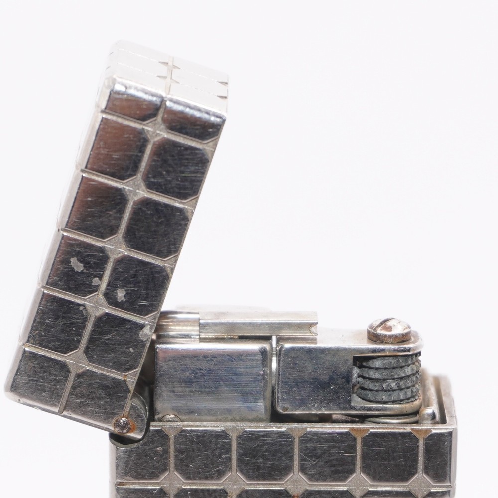 Dunhill Lighter Silver Pave Pattern with Accessories - Ultrasonically Cleaned